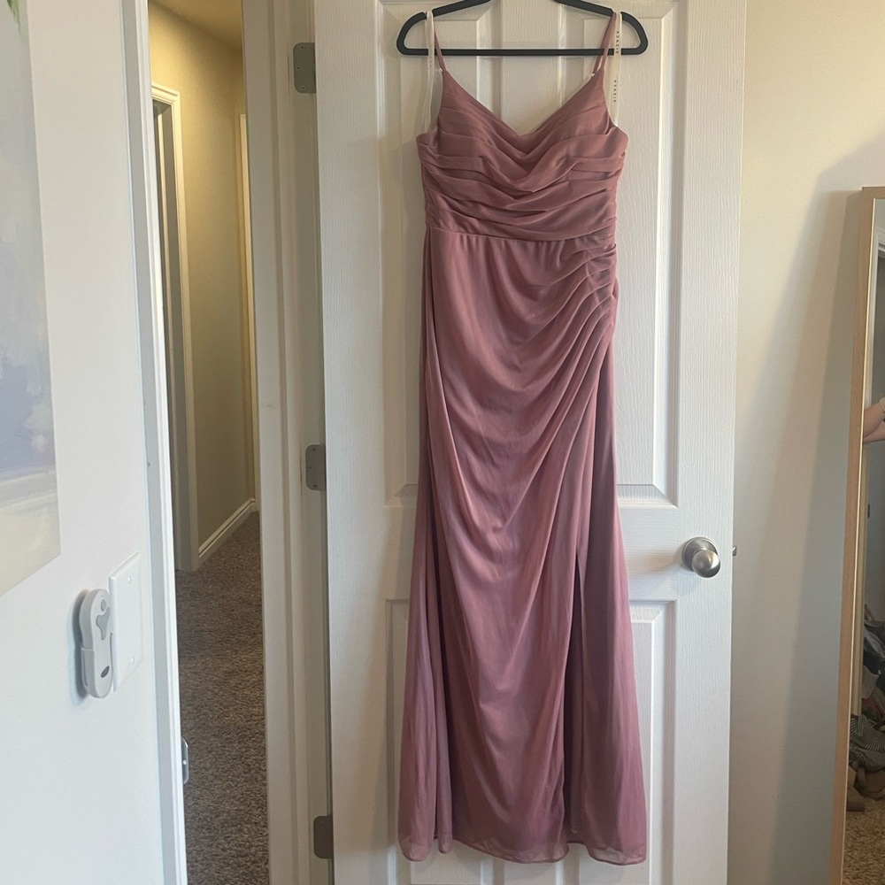 Azazie Size 10 Bridesmaid/Maxi Dress- Vintage Mauve